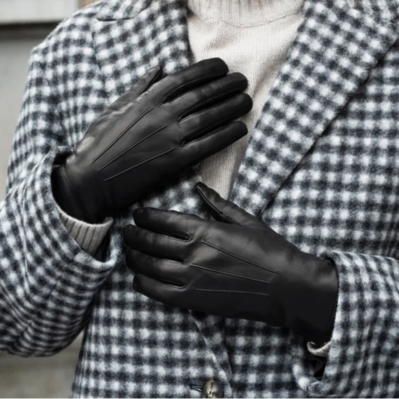 Fownes Leather Fur Lined Gloves Size Small - Picture 4 of 16